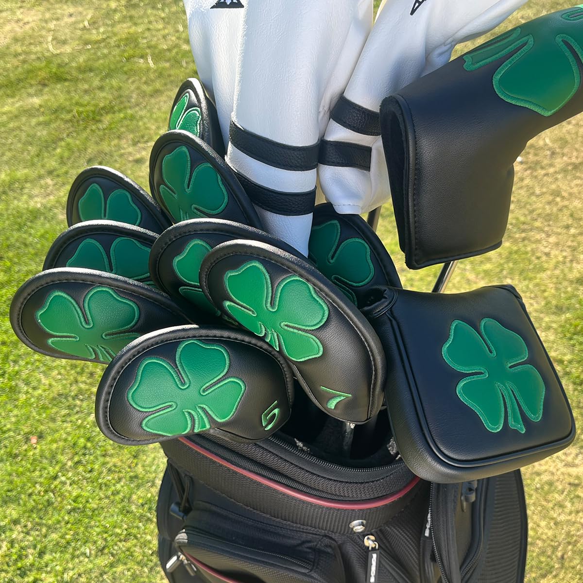 Czarne skórzane pokrowce na gł – Golf Club Iron Set recenzja i cena