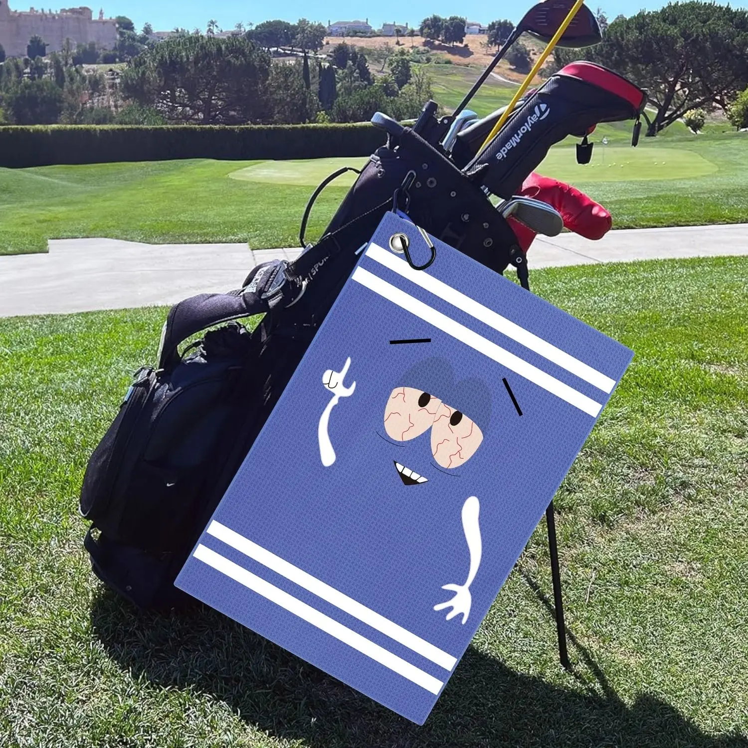 Zabawny ręcznik golfowy z mikr – Golf Towel Waffle recenzja i cena