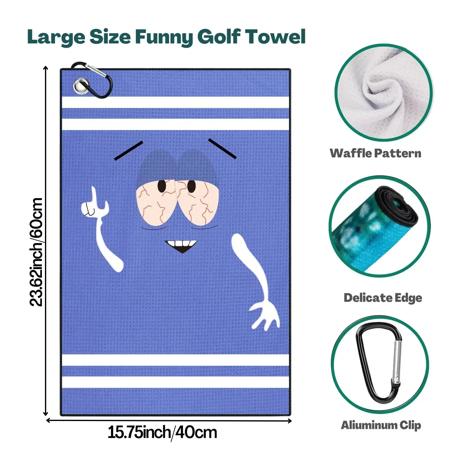 Zabawny ręcznik golfowy z mikr – Golf Towel Waffle recenzja i cena