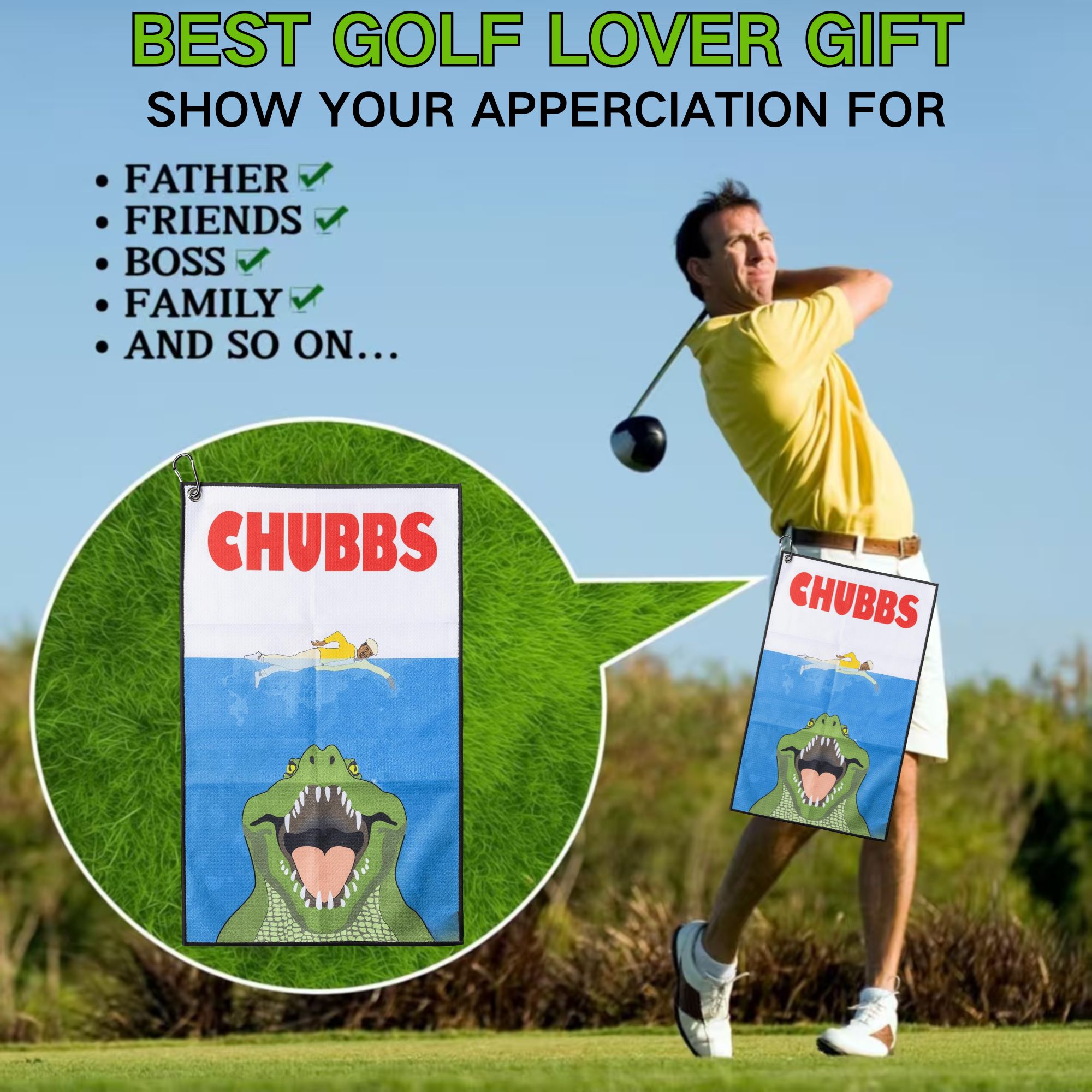 Ręcznik golfowy Fun Happy Gilm – Golf Towel Waffle recenzja i cena
