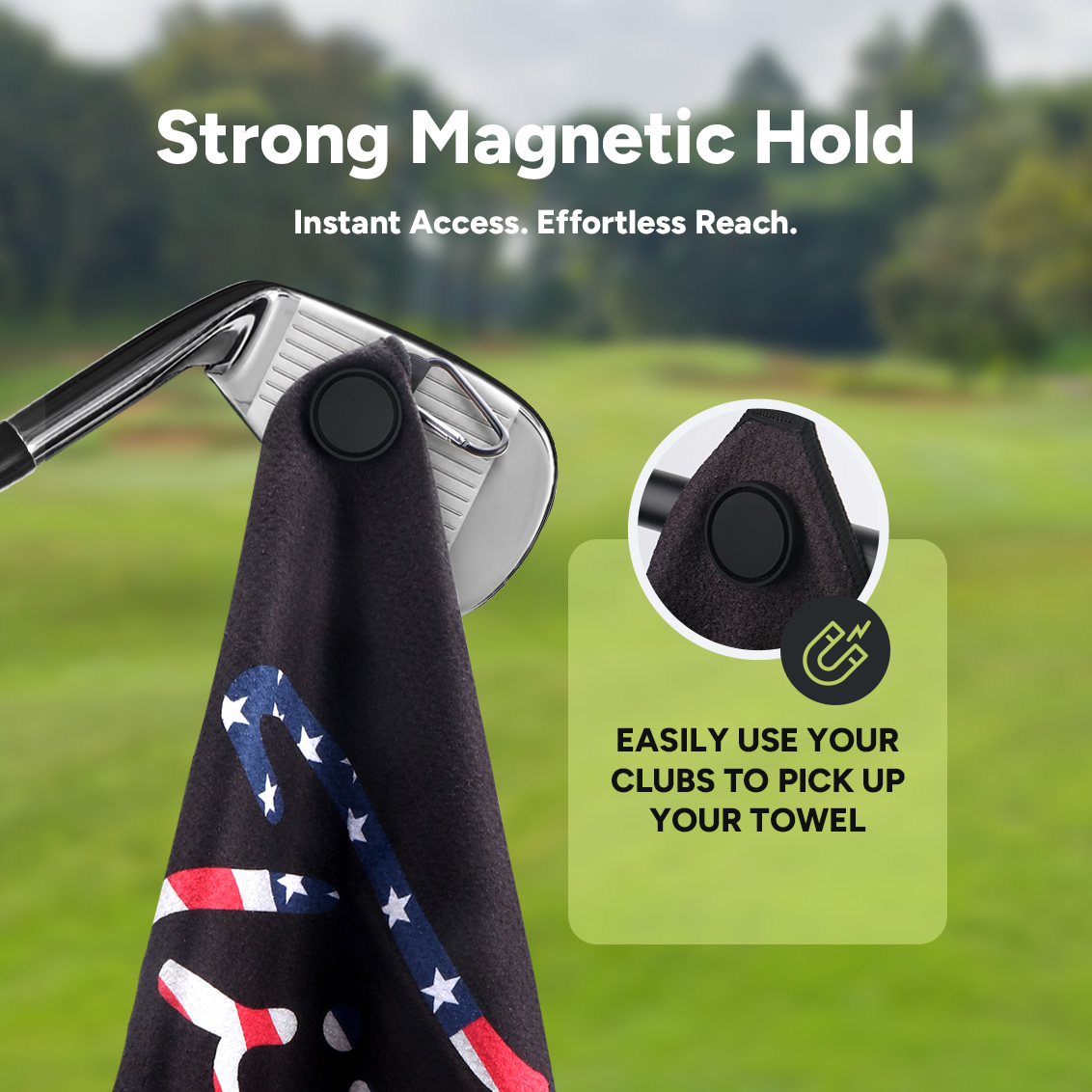 Ręcznik golfowy magnetyczny z  – Golf Towel Waffle recenzja i cena