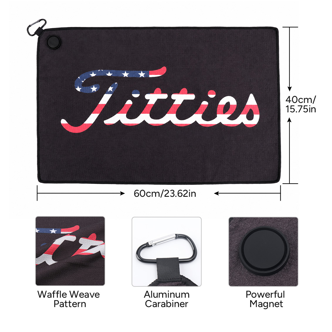 Ręcznik golfowy magnetyczny z  – Golf Towel Waffle recenzja i cena